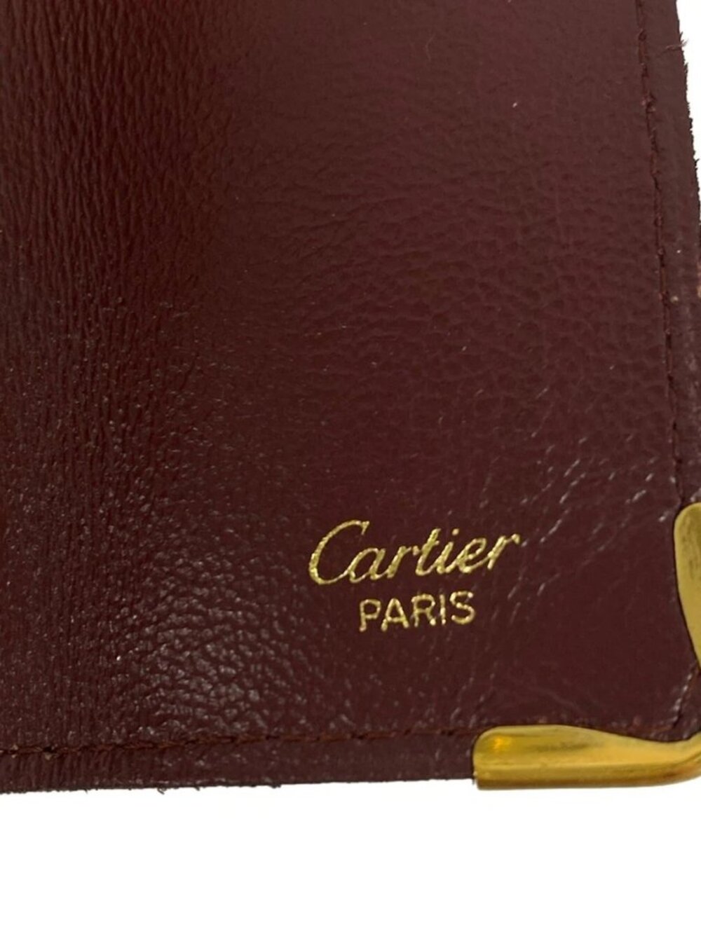 Cartier Must Line - Bordeaux Gold Leather Hardware Key Case - Picture 5 of 8